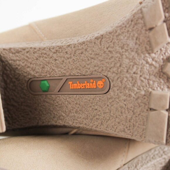 Timberland Suede Heeled Ankle Boots Tan 9.5 Zip - Picture 5 of 10